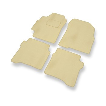 Velour gulvmåtter til Nissan Primera III P12 Stationcar, Liftback, Sedan (2002-2008) - beige
