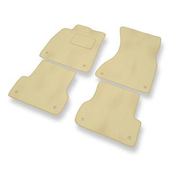 Velour gulvmåtter til Audi A7 I 4G (2010-2017) - beige