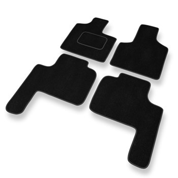 Velour gulvmåtter til Chrysler Grand Voyager III Minivan (1996-2000) - sort