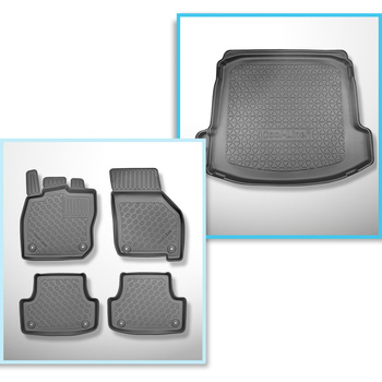 Bagagerumsmåtte og bilmåttesæt TPE PREMIUM skræddersyet til: Audi A3 8Y Limousine (04.2020-....)