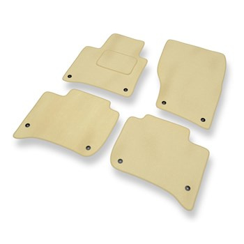 Velour gulvmåtter til Volkswagen Touareg II SUV (2010-2018) - beige