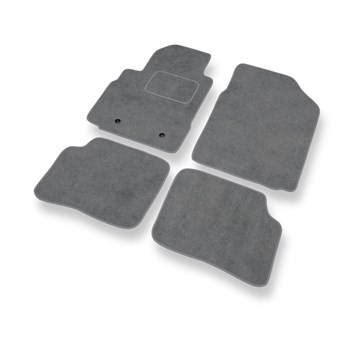 Velour gulvmåtter til Toyota Yaris I Hatchback, Sedan (1999-2005) 5 døre - grå