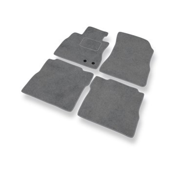 Velour gulvmåtter til Nissan Note E12 Hatchback (2013-2016) - grå