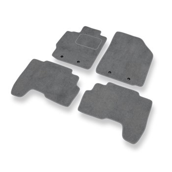 Velour gulvmåtter til Toyota Yaris II Hatchback, Sedan (2005-2010) - grå