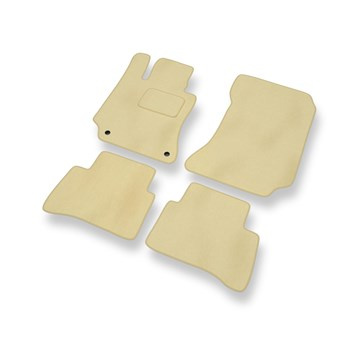 Velour gulvmåtter til Mercedes-Benz E-Klasse W212 Stationcar, Limousine (2009-2016) - beige