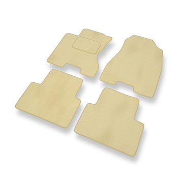 Velour gulvmåtter til Renault Koleos I SUV (2008-2015) - beige