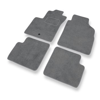 Velour gulvmåtter til Fiat 500 Hatchback (2007-2012) - grå