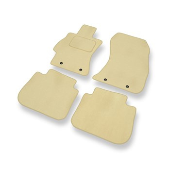 Velour gulvmåtter til Subaru Legacy V Stationcar, Sedan (2009-2015) - beige