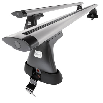 Tagbagagebærer til bil Alfa Romeo Giulietta Hatchback (2010-2020) - sølv bagagebærer til taget - lastholder - tagholder - uden monteringselementer - Aluminium