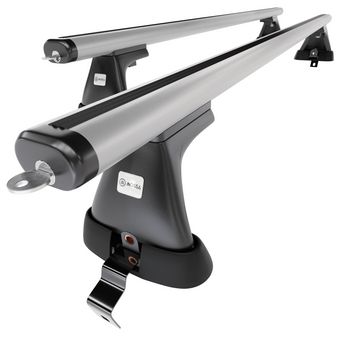 Tagbagagebærer til bil Renault Fluence Sedan (2009-2016) - sølv bagagebærer til taget - lastholder - tagholder - uden monteringselementer - Aluminium