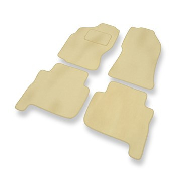 Velour gulvmåtter til Nissan Terrano I SUV (1993-2000) 5 døre - beige