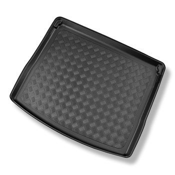 Gulvmåtte til bagagerum Skoda Karoq SUV (11.2017-....) - øverste bagagerum; Med fuldt reservehjul; bevægeligt gulv i øverste position