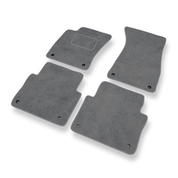 Velour gulvmåtter til Audi A8 II D3 (Lang version) (2002-2010) - grå