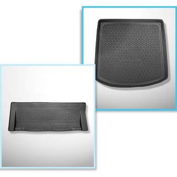 Bagagerumsmåtte og bilmåttesæt TPE PREMIUM skræddersyet til: Volkswagen Touran I 1T Minivan (03.2003-08.2015) - 5 sæder