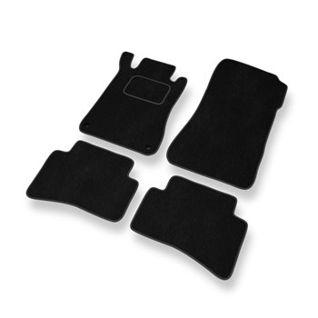 Velour gulvmåtter til Mercedes-Benz C-Klasse W203 Stationcar, Limousine (2000-2007) - sort