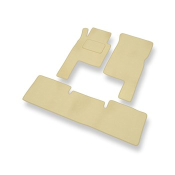 Velour gulvmåtter til Mercedes-Benz G-Klasse W463 SUV (1990-2018) 3 døre - beige