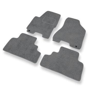 Velour gulvmåtter til Kia Sportage II SUV (2004-2010) - grå