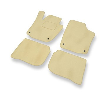 Velour gulvmåtter til Skoda Rapid II Liftback, Spaceback (2012-2019) - beige