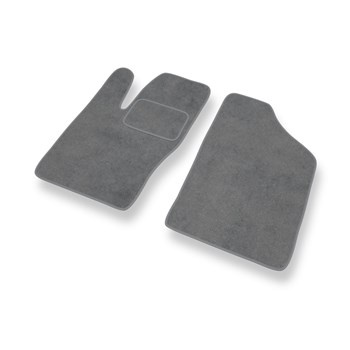 Velour gulvmåtter til Fiat Seicento Hatchback, Varevogn (1998-2010) - grå