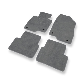 Velour gulvmåtter til Mazda 3 III Hatchback, Sedan (2013-2019) - grå