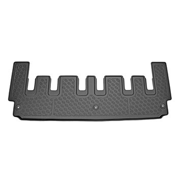 TPE-gulvmåtter til Ford Tourneo Custom Varevogn (01.2013-2023) - med manuel og automat gearkasse; Hel bagende 3. række (T - 3. række)