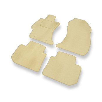 Velour gulvmåtter til Subaru XV SUV (2012-2017) - beige