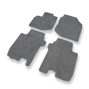 Velour gulvmåtter til Honda Jazz III Hatchback (2008-2015) - grå