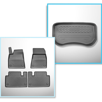 Bagagerumsmåtte og bilmåttesæt TPE PREMIUM skræddersyet til: Tesla Model 3 Sedan (2020-....) - Bagagerum foran; 2 og 4 hjulstræk