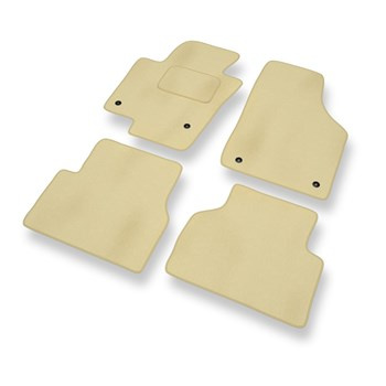 Velour gulvmåtter til Volkswagen Tiguan SUV (2007-2016) - beige