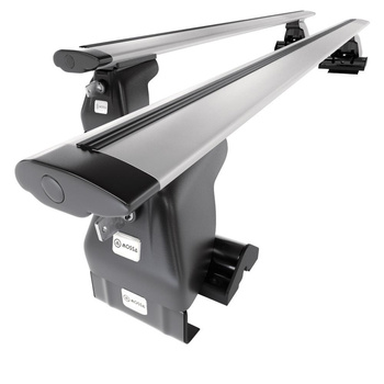 Tagbagagebærer til bil Toyota Prius mk II Liftback (2004-2008) - sølv bagagebærer til taget - lastholder - tagholder - uden monteringselementer - Aluminium