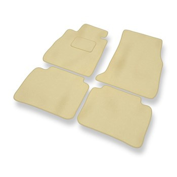 Velour gulvmåtter til BMW 4-serie F32, F36 Coupé, Gran Coupé (2014-2021) - beige