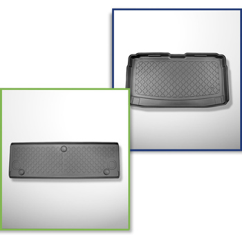 Bagagerumsmåtte og bilmåttesæt TPE skræddersyet til: Volkswagen Caddy V Maxi Varevogn (11.2020-....)