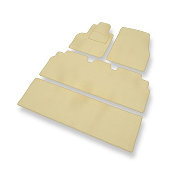 Velour gulvmåtter til Renault Espace IV Minivan (2002-2014) - beige