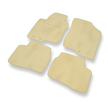 Velour gulvmåtter til Kia Ceed I Hatchback, Stationcar (2006-2012) - beige