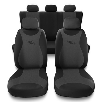 Universelle sædebetræk til biler til Seat Mii (2011-2018) - mörkgrå
