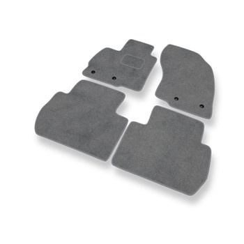 Velour gulvmåtter til Mitsubishi Outlander III SUV (2012-2021) - grå