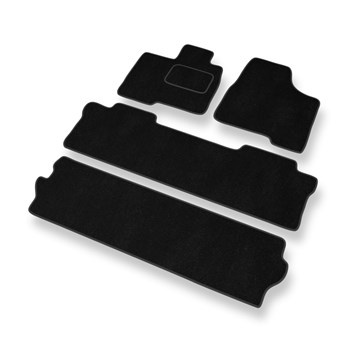 Velour gulvmåtter til Toyota Sienna II Minivan (2004-2010) - sort