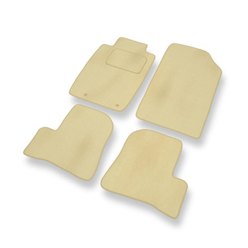 Velour gulvmåtter til Peugeot 206 I Hatchback, Cabriolet, Sedan, SW (1998-2012) - beige