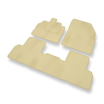 Velour gulvmåtter til Renault Scenic III Minivan (2009-2016) - beige