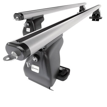 Tagbagagebærer til bil Citroen DS4 Hatchback (2011-2018) - sølv bagagebærer til taget - lastholder - tagholder - uden monteringselementer - Aluminium