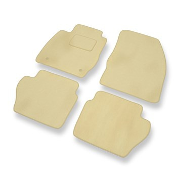 Velour gulvmåtter til Ford Fiesta VI FL Hatchback, Varevogn (2012-2017) - beige