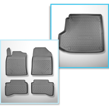 Bagagerumsmåtte og bilmåttesæt TPE PREMIUM skræddersyet til: Kia Ceed CD Plug-in Hybrid Stationcar (01.2020-....)