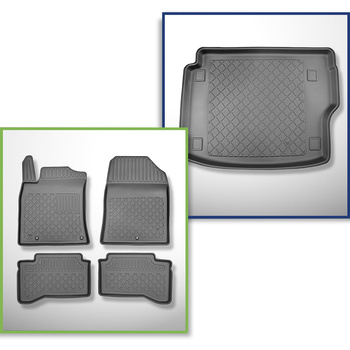 Bagagerumsmåtte og bilmåttesæt TPE skræddersyet til: Kia XCeed Plug-in Hybrid Crossover (02.2020-....)