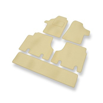 Velour gulvmåtter til Mercedes-Benz Viano Varevogn (2003-2014) - beige