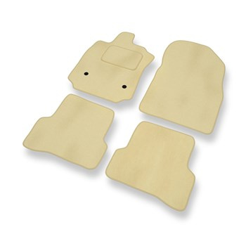 Velour gulvmåtter til Renault Captur SUV (2013-2019) - beige