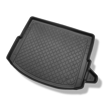 Gulvmåtte til bagagerum Land Rover Discovery Sport L550 SUV (01.2015-....) - 5/7 sæder; tredje række ledig; også til modeller med monteringsskinner; Højre fordybning fjernbar; Også Plug-in Hybrid