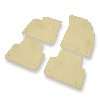 Velour gulvmåtter til Audi Q7 II SUV (2015-....) - beige