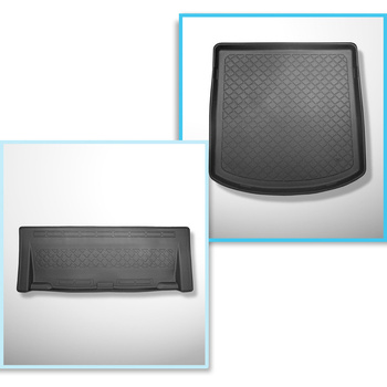 Bagagerumsmåtte og bilmåttesæt TPE skræddersyet til: Volkswagen Touran I 1T Minivan (03.2003-08.2015) - 5 sæder