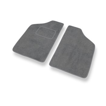 Velour gulvmåtter til Fiat Cinquecento Hatchback (1990-1998) - grå