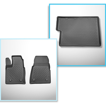 Bagagerumsmåtte og bilmåttesæt TPE PREMIUM skræddersyet til: Ford Tourneo Custom L2 Varevogn (01.2013-2018)